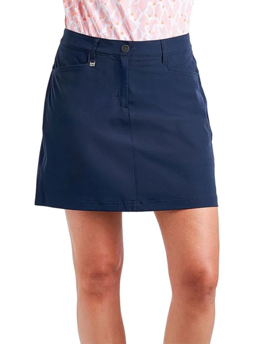 NVO Marika II 17 Inch Womens Golf Skort - Navy
